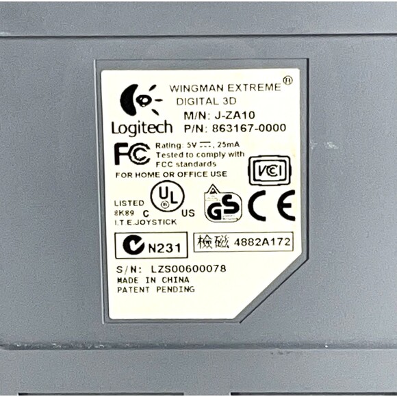 Logitech J-ZA10 Wingman Extreme Digital 3D Wired Joystick For PC - Picture 10 of 11